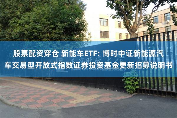 股票配资穿仓 新能车ETF: 博时中证新能源汽车交易型开放式