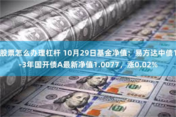 股票怎么办理杠杆 10月29日基金净值：易方达中债1-3年国