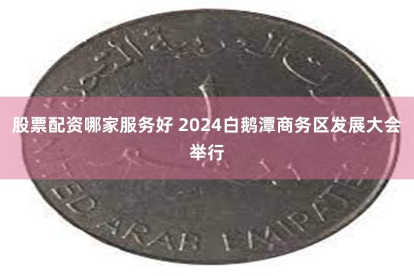 股票配资哪家服务好 2024白鹅潭商务区发展大会举行