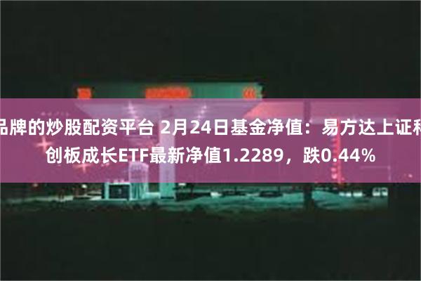 品牌的炒股配资平台 2月24日基金净值：易方达上证科创板成长